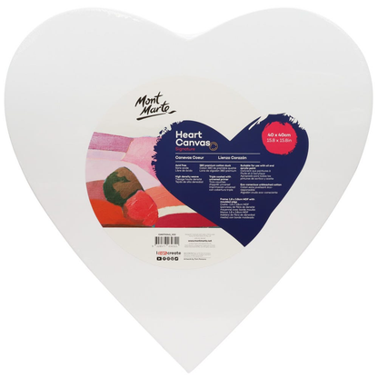 Mont Marte Canvas Heart Shaped image 4