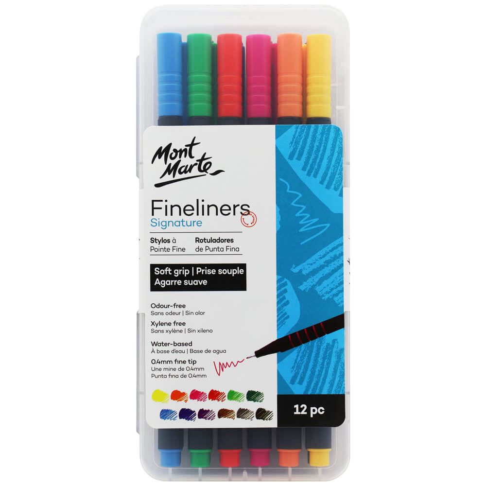 Mont Marte Fineliner Soft Grip 12pce image 3