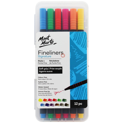 Mont Marte Fineliner Soft Grip 12pce image 3