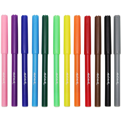 Mont Marte Kids Felt Tip Markers 12pce - Basics image 5