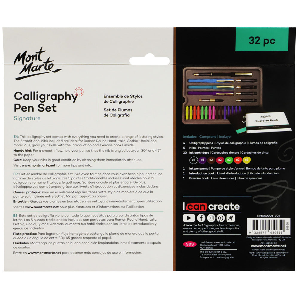 Mont Marte Signature Calligraphy Pen Set 32pce image 5