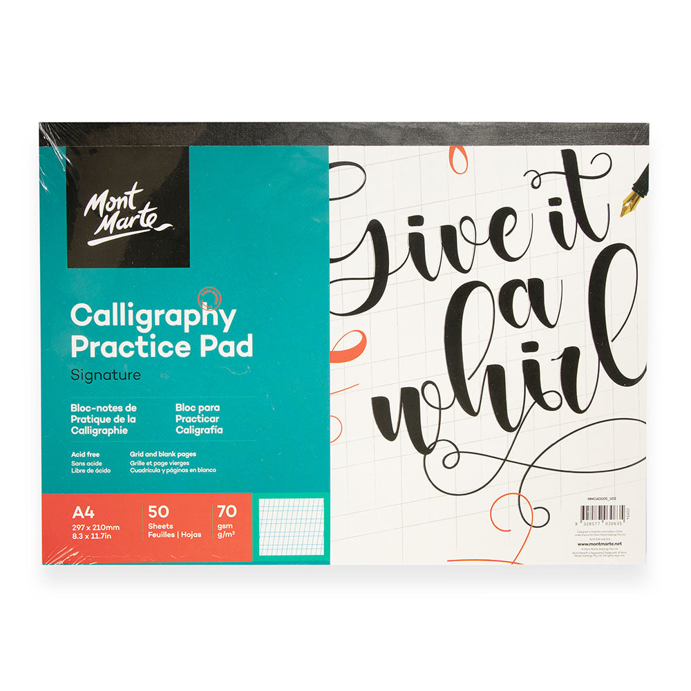Mont Marte Calligraphy Workbook A4 50 sheet image 10