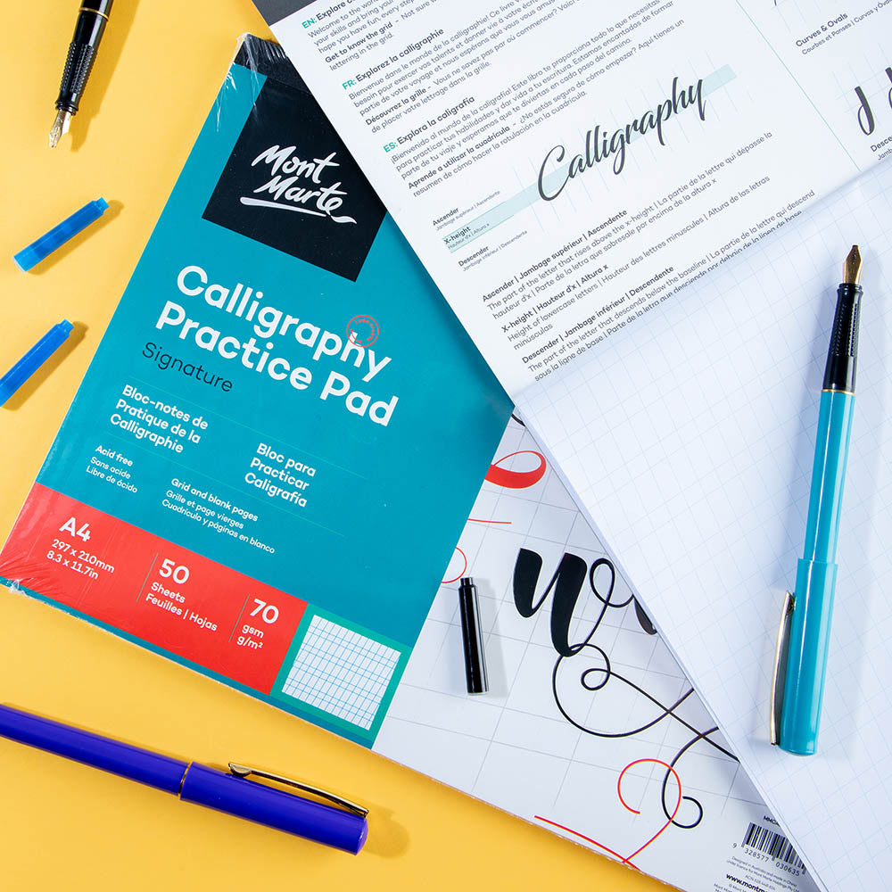 Mont Marte Calligraphy Workbook A4 50 sheet image 8