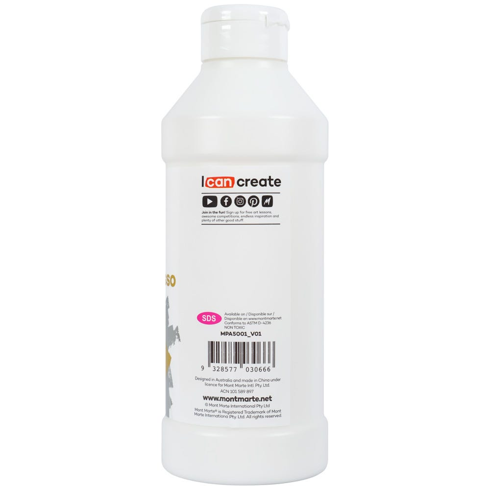 Mont Marte White Texture Gesso 500ml image 4