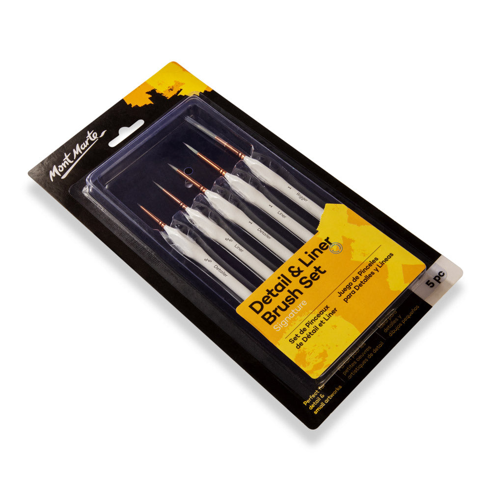 Mont Marte Detailer/Liner Brush Set 5pce image 11