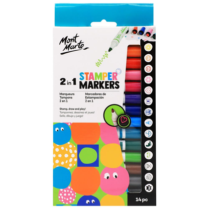 Mont Marte 2 in 1 Stamper Markers 14pce image 5
