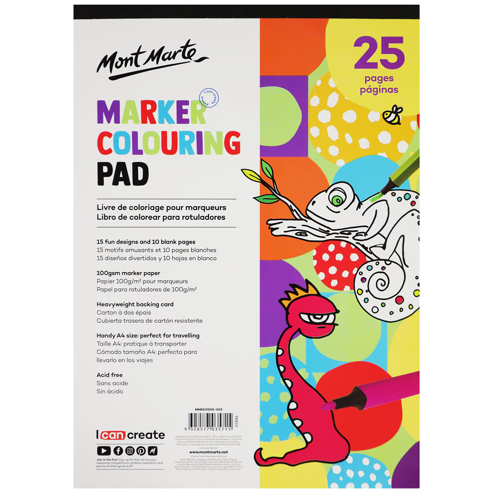 Mont Marte Kids Marker Colouring Pad A4 image 5