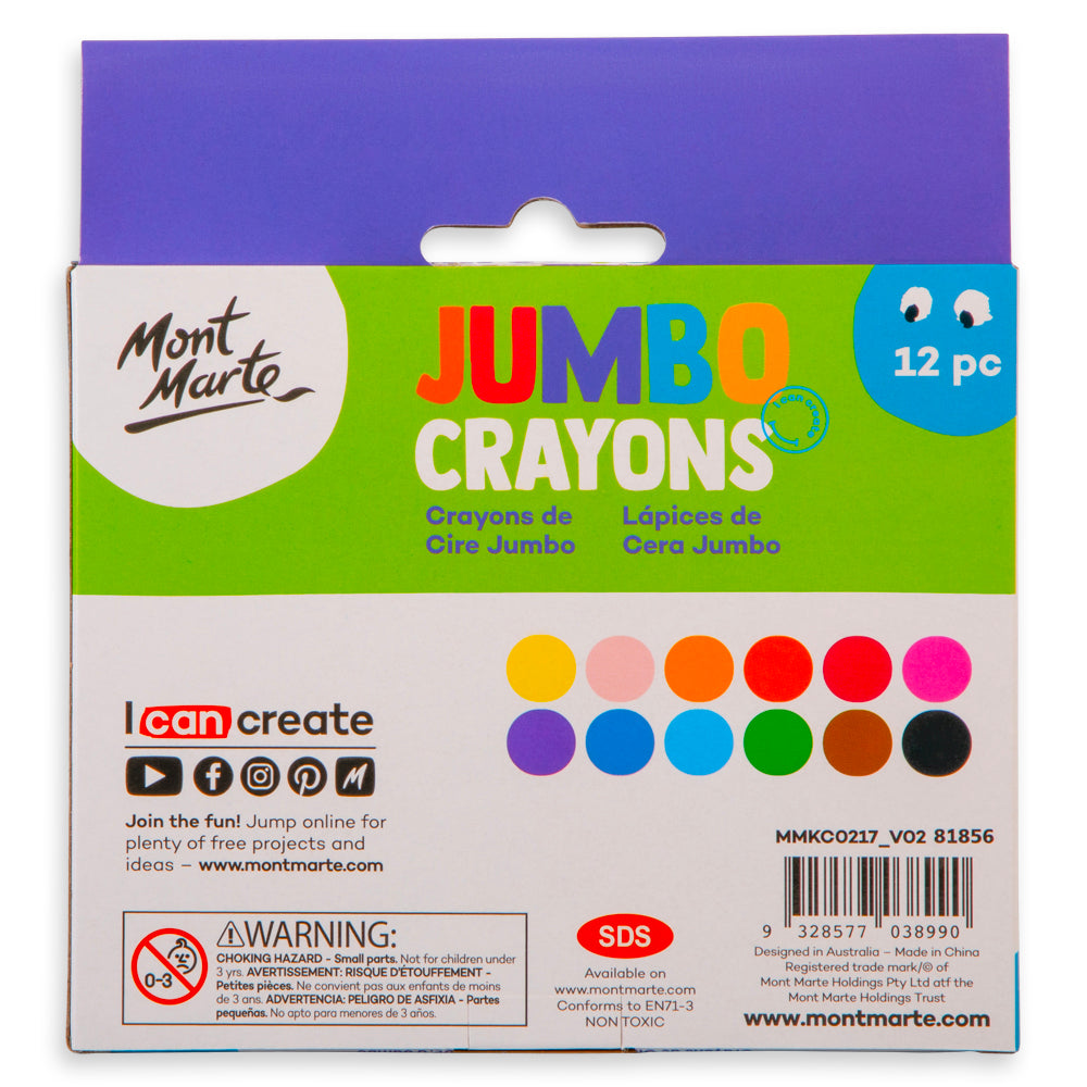 Mont Marte Jumbo Crayons 12pce image 6