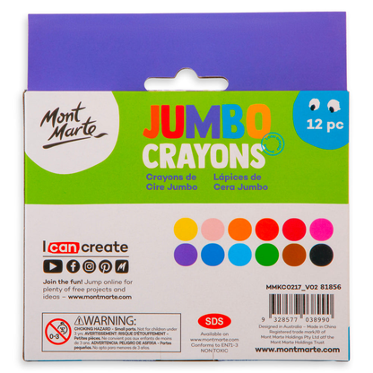 Mont Marte Jumbo Crayons 12pce image 6