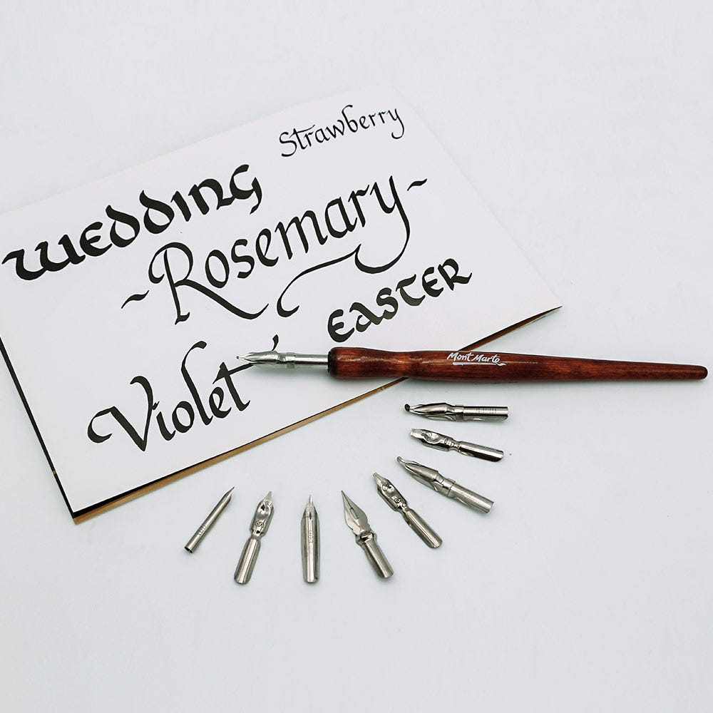 Mont Marte Calligraphy Dip Pen Set - 9 nib image 10