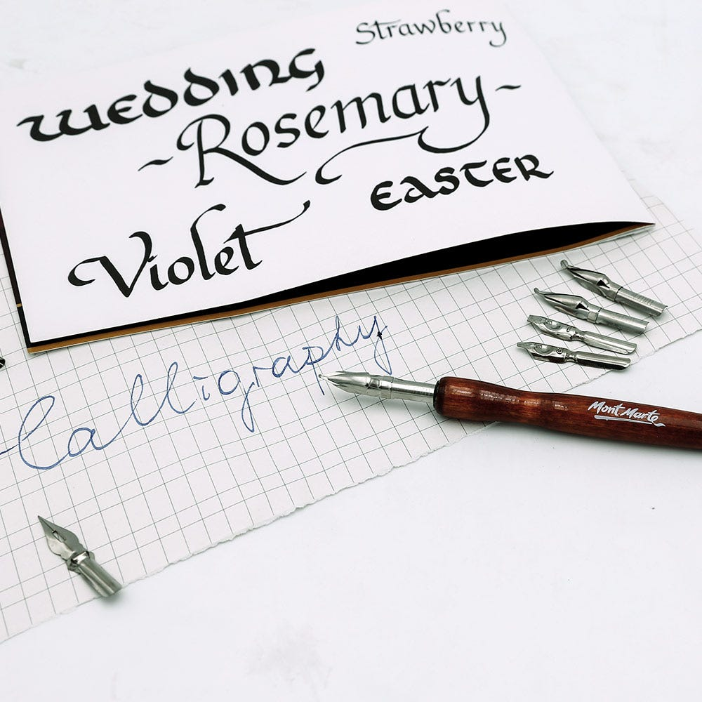 Mont Marte Calligraphy Dip Pen Set - 9 nib image 6