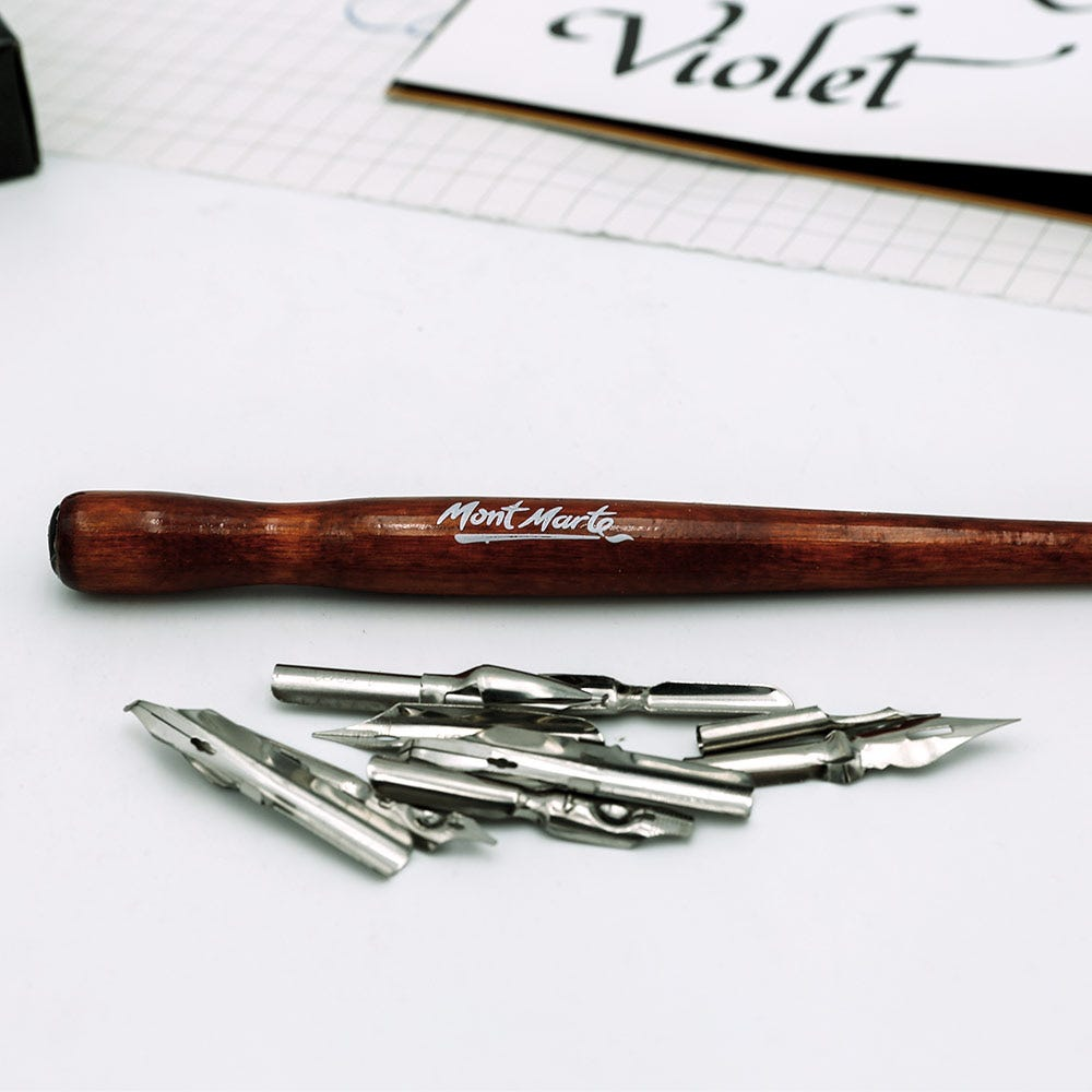 Mont Marte Calligraphy Dip Pen Set - 9 nib image 9