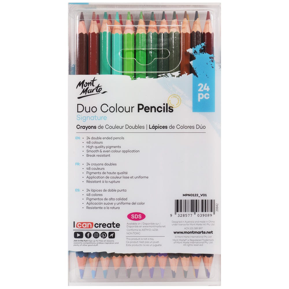 Mont Marte Duo Colour Pencils 24pce image 7