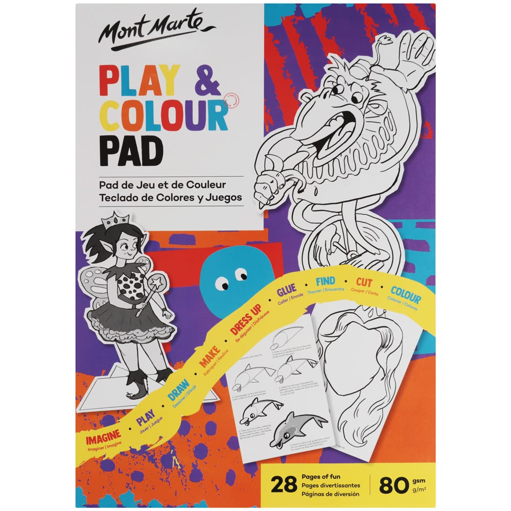 Mont Marte Kids Play and Colour Pad A4 image 2