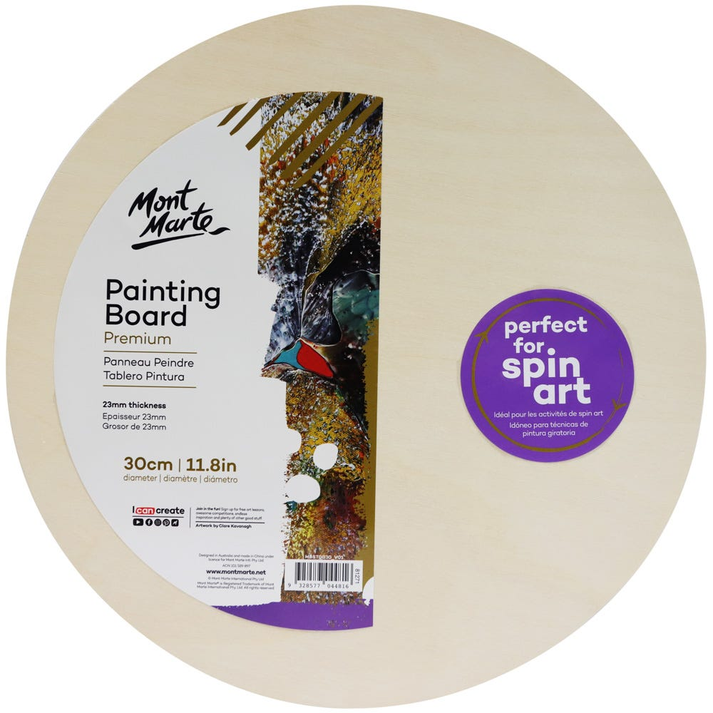 Mont Marte Wooden Painting Board Round image 17
