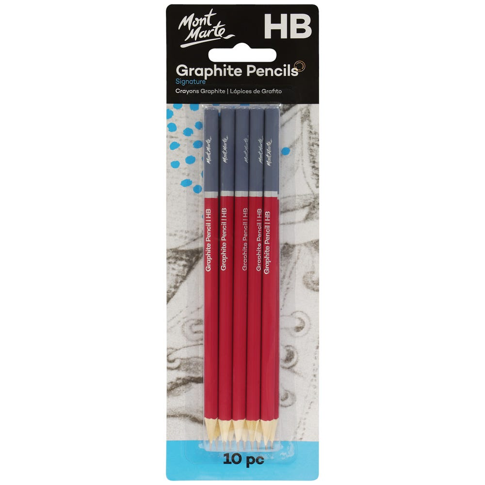 Mont Marte Graphite Pencils HB 10pc image 3