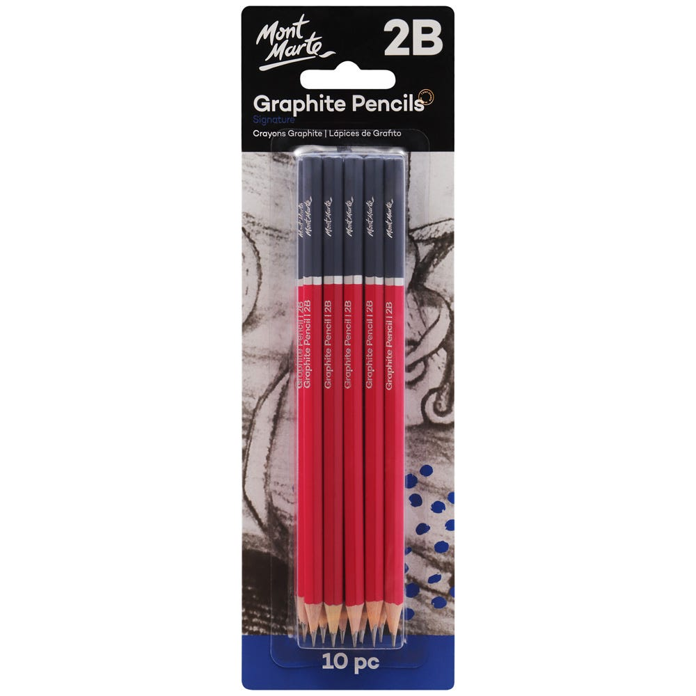 Mont Marte Graphite Pencils 2B 10pc image 5