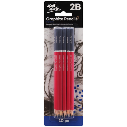 Mont Marte Graphite Pencils 2B 10pc image 5