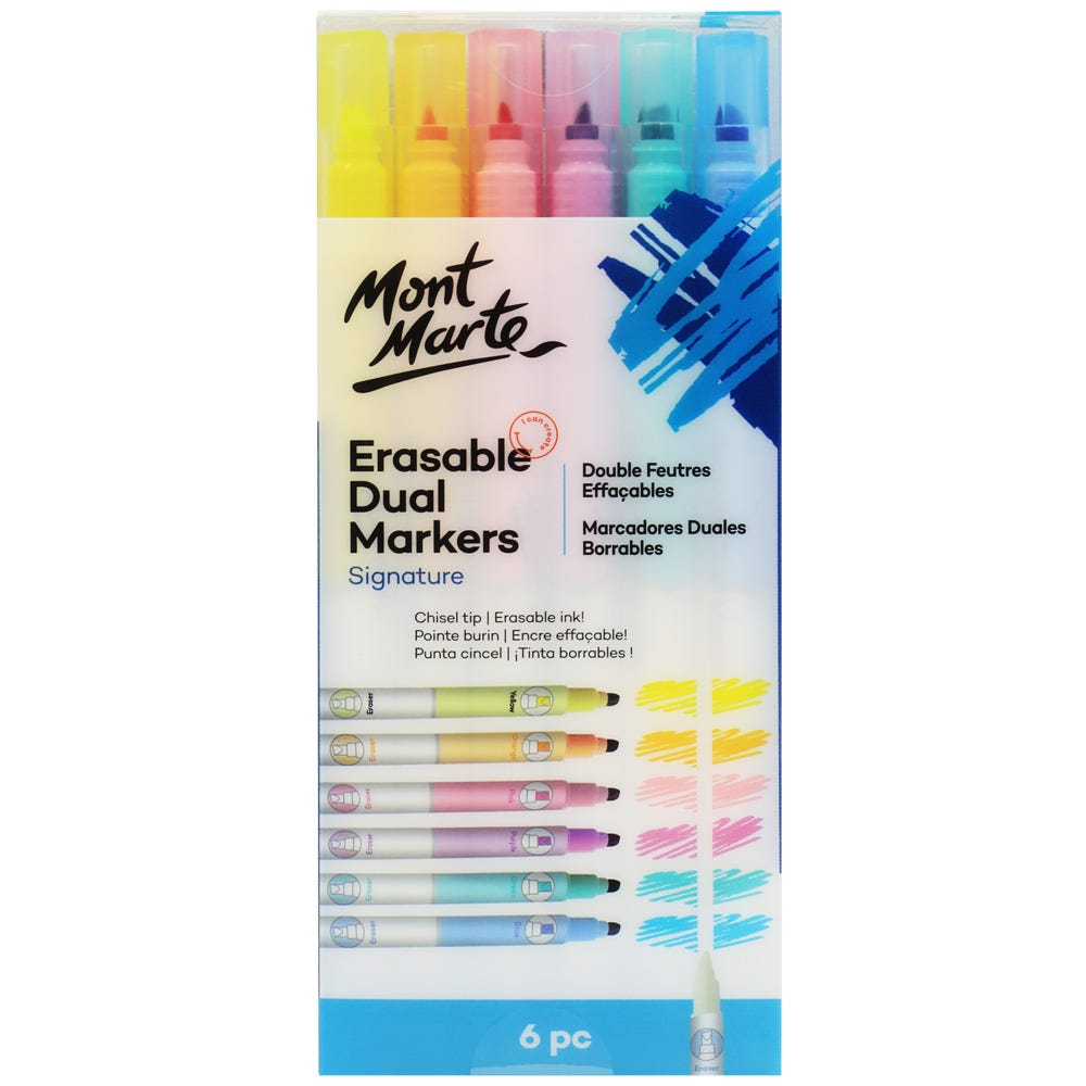 Mont Marte Erasable Dual End Markers 6pc image 4