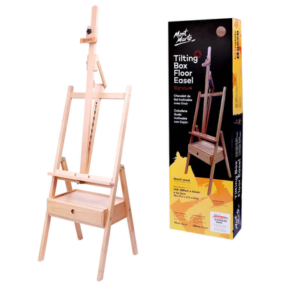 Mont Marte Tilting Box Floor Easel Beech image 4