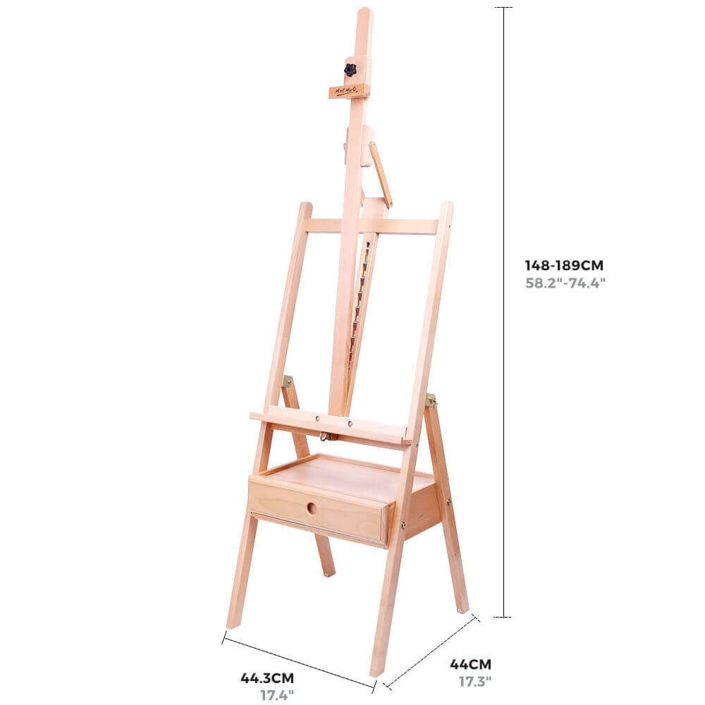 Mont Marte Tilting Box Floor Easel Beech image 5