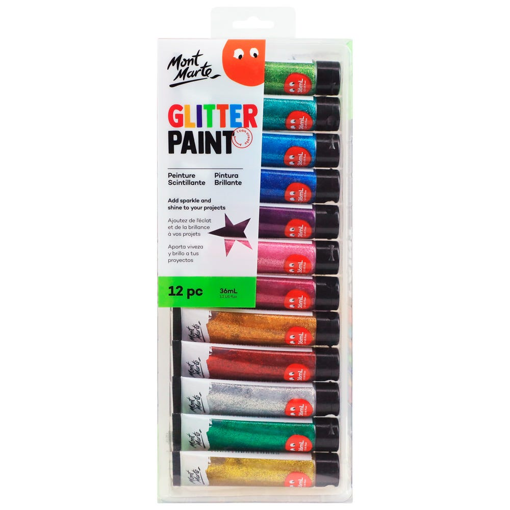 Mont Marte Glitter Paint 12pc x 36ml image 7