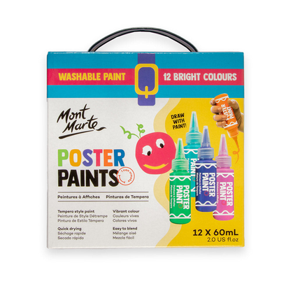 Mont Marte Poster Paint Set 12pc x 60ml image 9