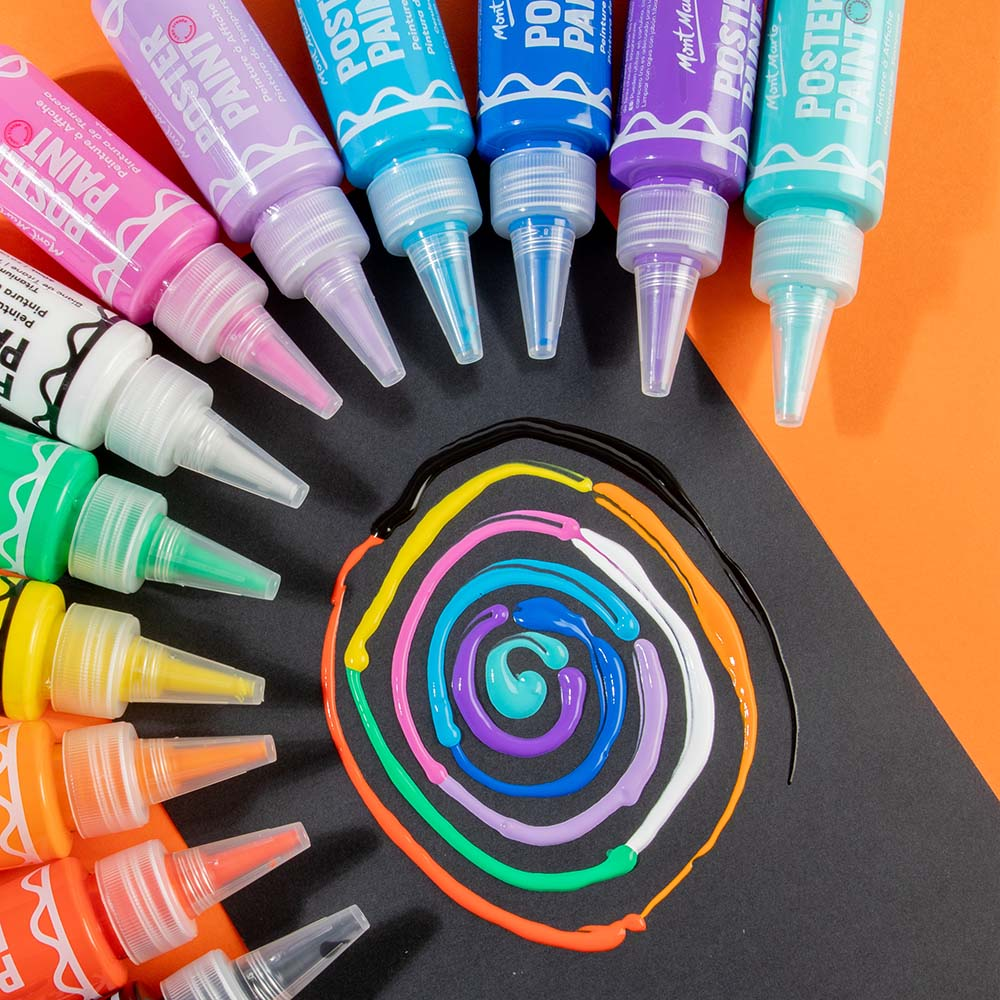 Mont Marte Poster Paint Set 12pc x 60ml image 3