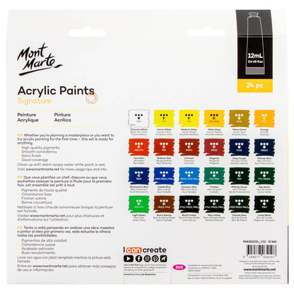 Mont Marte Acrylic Paints 24pce x 12ml image 3