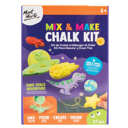Mont Marte Mix & Make Chalk Kit - Dino Space Adventure 17pc Default Title