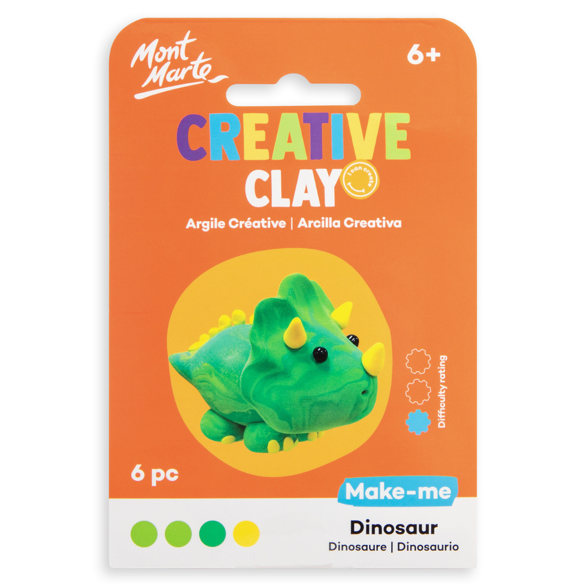 Mont Marte Creative Clay Make Me - Dinosaur Default Title