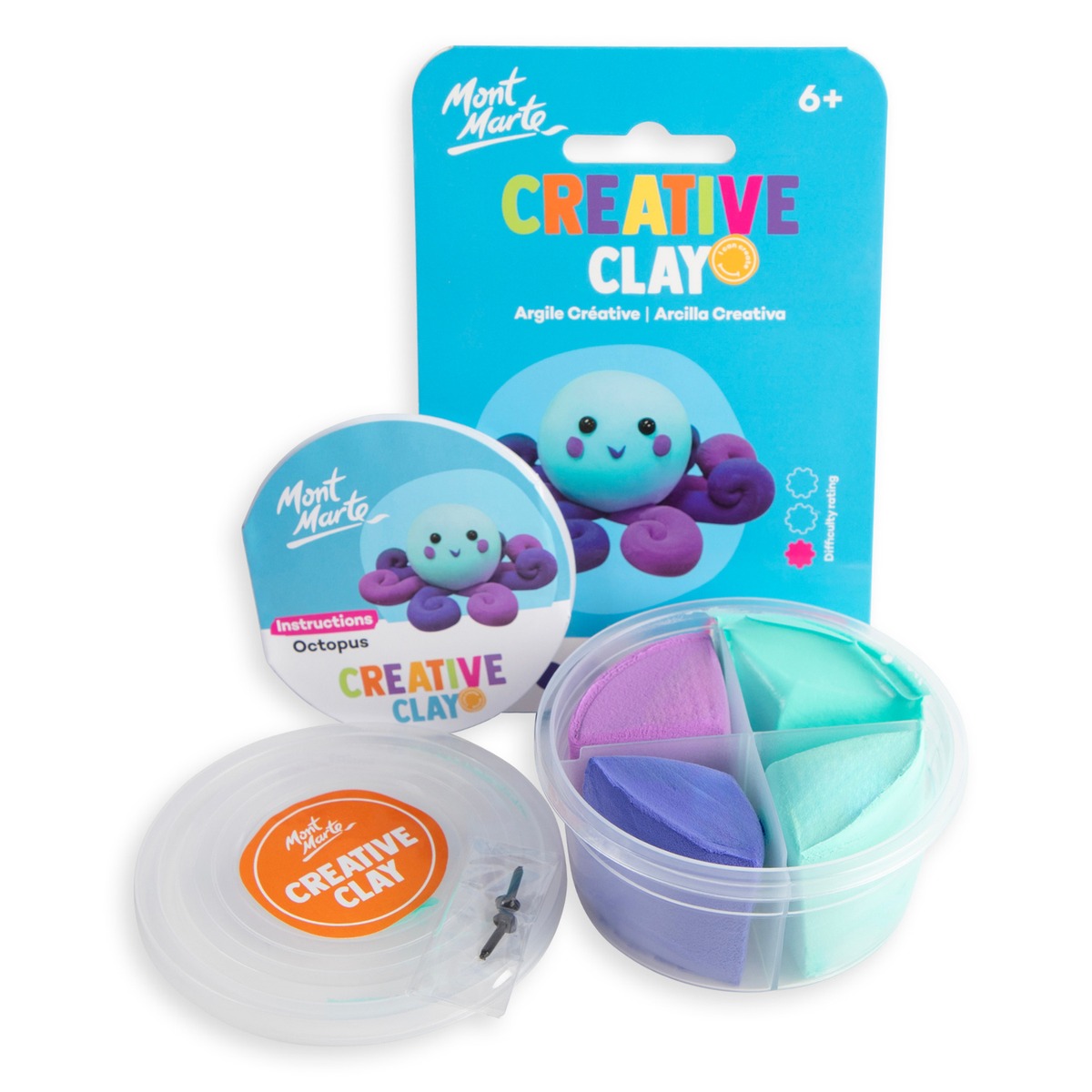 Mont Marte Creative Clay Make Me - Octopus