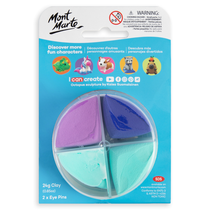 Mont Marte Creative Clay Make Me - Octopus
