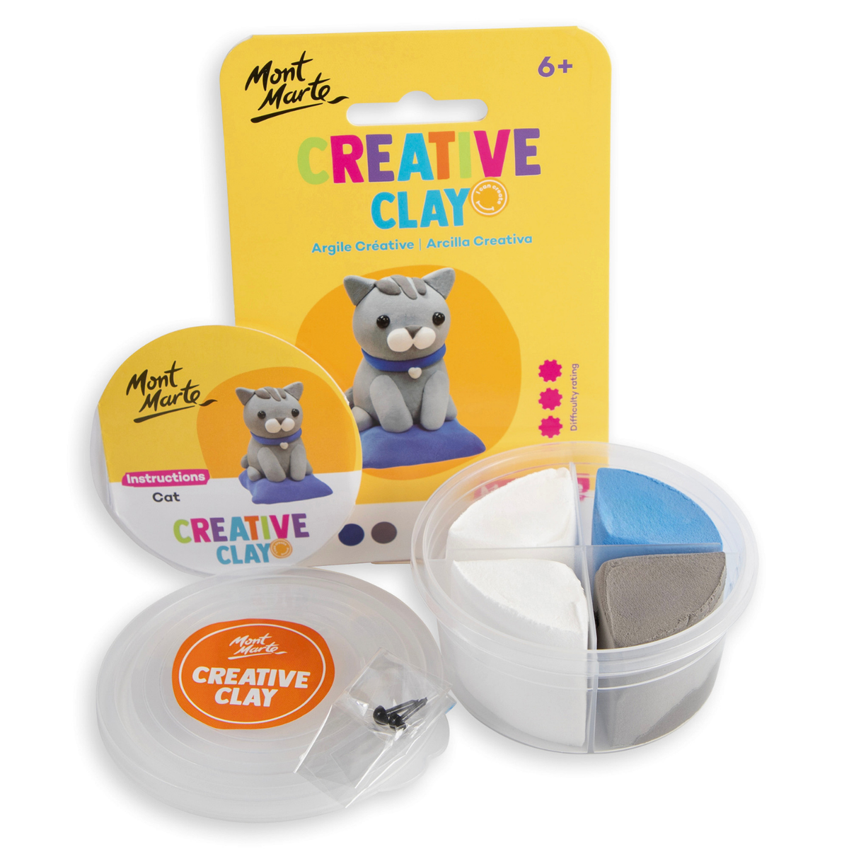 Mont Marte Creative Clay Make Me - Cat