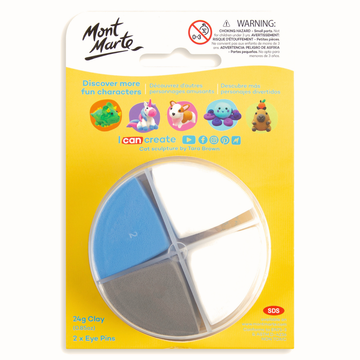 Mont Marte Creative Clay Make Me - Cat