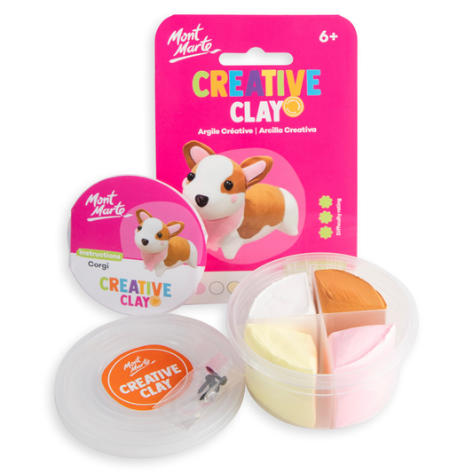 Mont Marte Creative Clay Make Me - Corgi