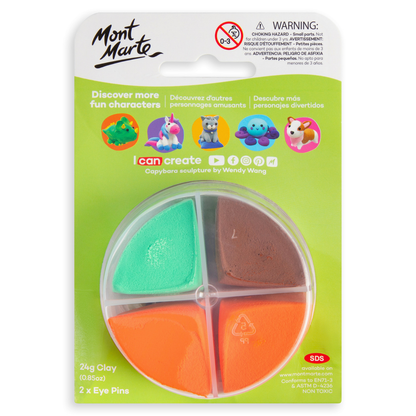 Mont Marte Creative Clay Make Me - Capybara