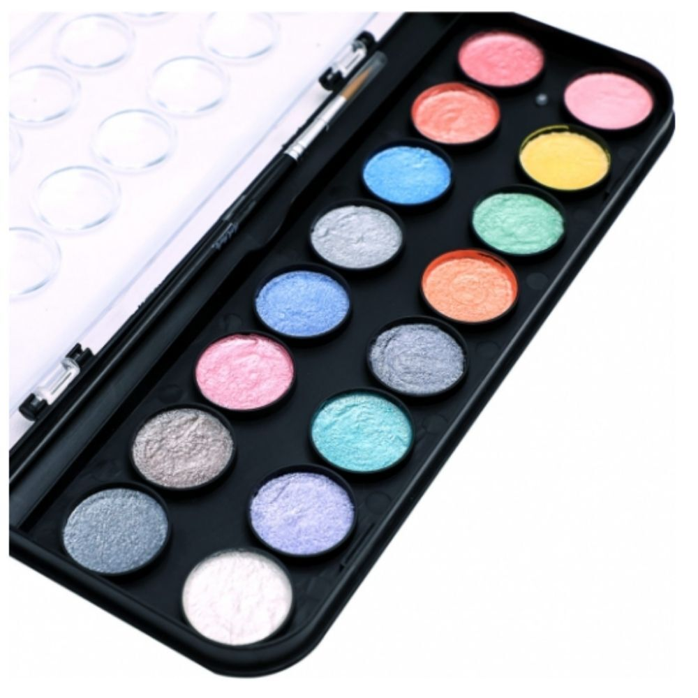 Mont Marte Metallic Watercolour Cake Set 17pc