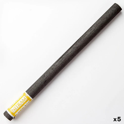 Nitram Fine Charcoal Baton Moyens 5 x Soft Round 8mm image 5