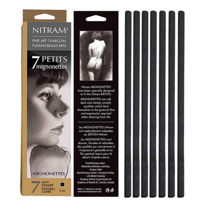 Nitram Fine Charcoal Mignonette Refills 7 x Soft Squares 4mm image 5