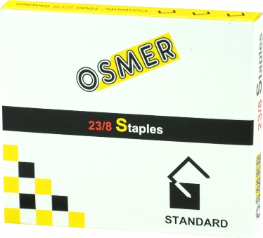 OSMER Heavy Duty Staples 23/8 Pkt 1000