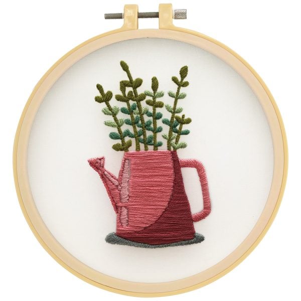 Make It Embroidery Kit 15cm Flower Jug