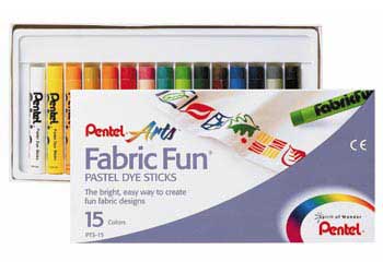 Pentel Fabric Fun Pastel Dye Sticks Pkt 15