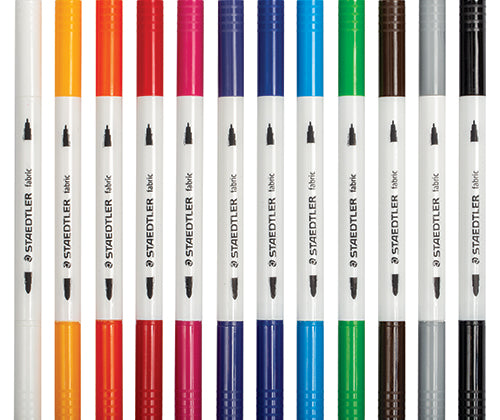 Staedtler Double-ended Fabric Pens 12pc