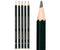 Faber-Castell 9000 Card of 5 (8B to HB)