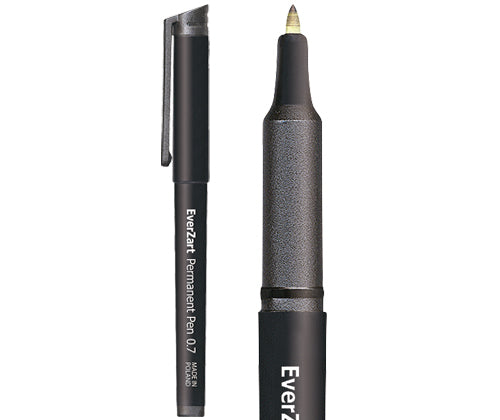 EverZart Permanent Pen Black 0.7mm Tip