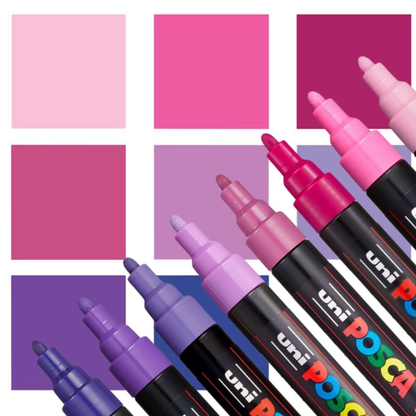 POSCA 5M MEDIUM Paint Markers Pack of 8 - Aurora image 3