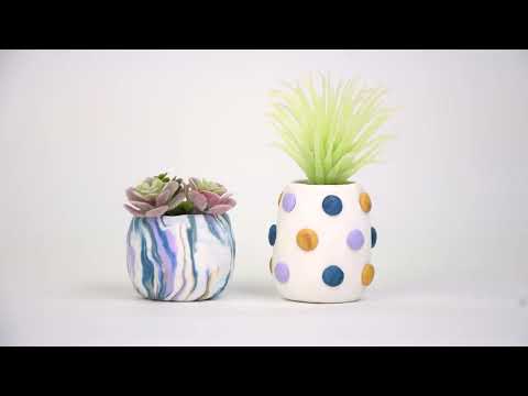 SCULPEY III Oven-Bake Clay Succulent Pots Kit 7pc image 3