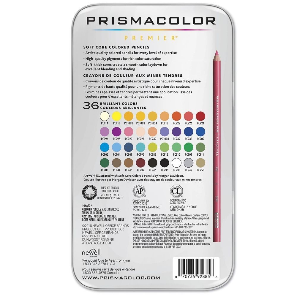 PRISMACOLOR Premier Coloured Pencil Tin of 36 image 2
