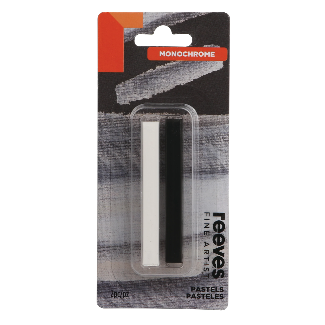 Reeves Fine Artist Pastel Pkt 2 Monochrome Default Title